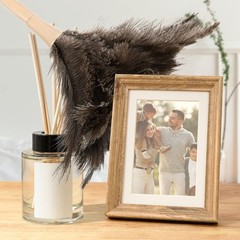 Superio Ostrich Feather Duster Fluffy Dust Remover Wooden Handle Reusable For