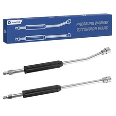 Raincovo Pressure Washer Extension Wand, Anti-Slip Grip Power Black