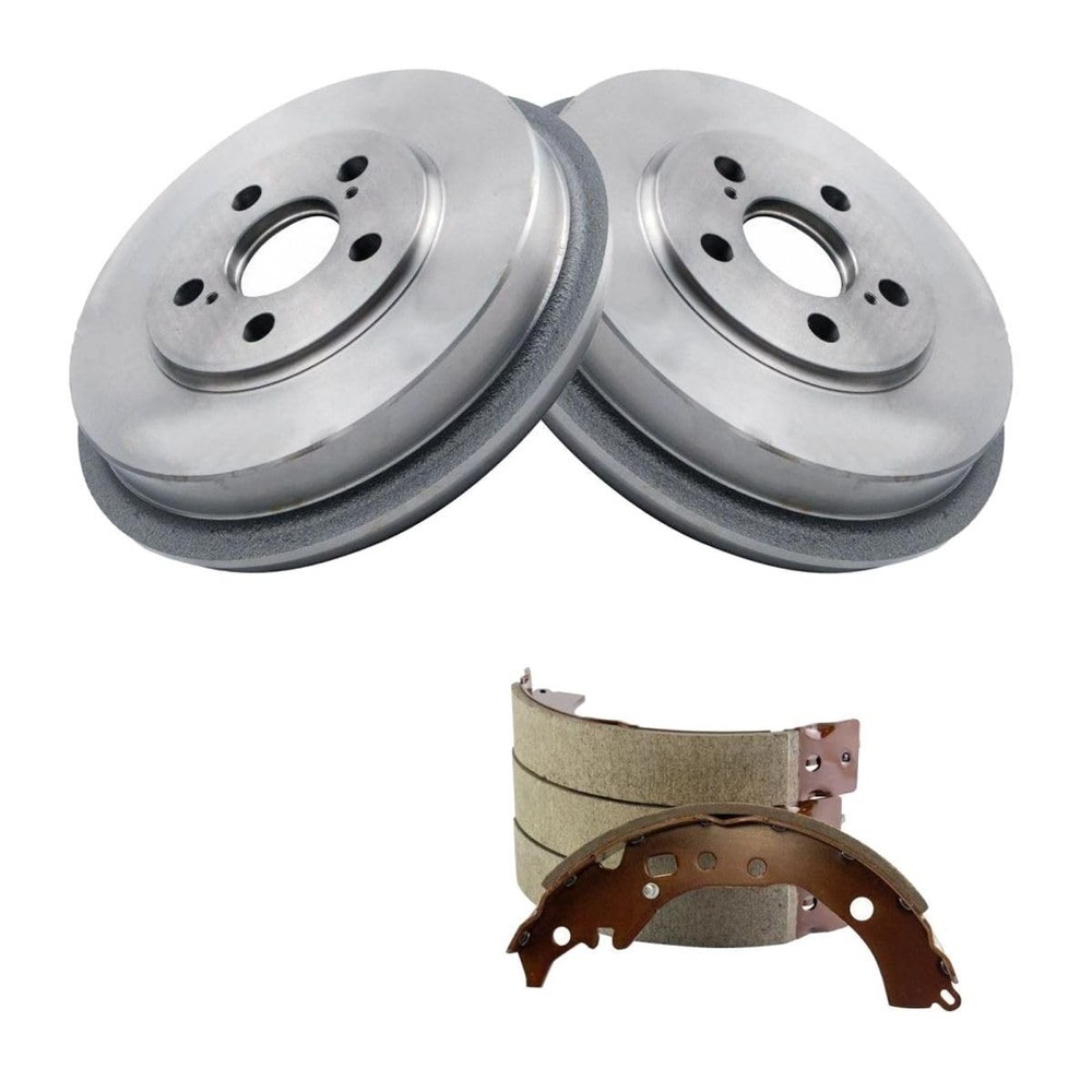Rear Brake Shoes Drums Cleaner Fluid Kit 5 Piece for Scion xD 2008-2014 BKA19496