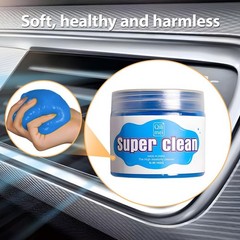 Cleaning Gel, Reusable Vehicle Air Vent Crevice Detailing Putty, A Color: Blue