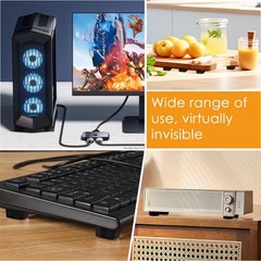 Black Rubber Feet 72PCS Self Adhesive Bumper Black,