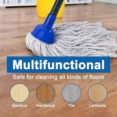 KeFanta Mop for Floor Cleaning,2 Pcs Cotton String Wet Mops Replacement Head …