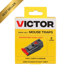 6 Pack Victor M123SSR Quick-Kill Easy Set Reusable Mouse Traps Pest Control