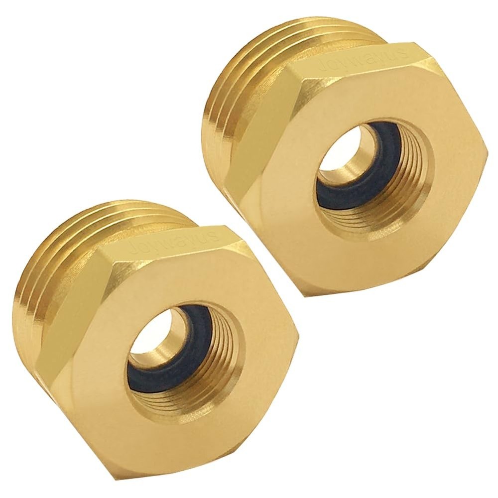 Joywayus 2PCS 3/4 GHT Male to 3/8 Compression Female, Brass