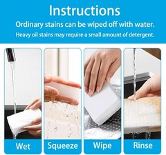 SmilinFit Magic Sponge Erasers 20 Pack Melamine Foam Cleaner Pads