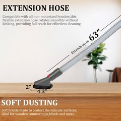 Attachments Kit for Dyson V15 V15s V9 V8 V11 V12 AA:Hose Attachment Kit, Gray