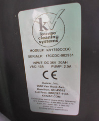 Kaivac Cooler Case, Refrigeration Unit Cleaning Machine KV1750CCDC – PARTS