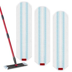 3 Pack Replacement Mop Pads for O-Cedar H2prO Flat System, 3 Pcs, White