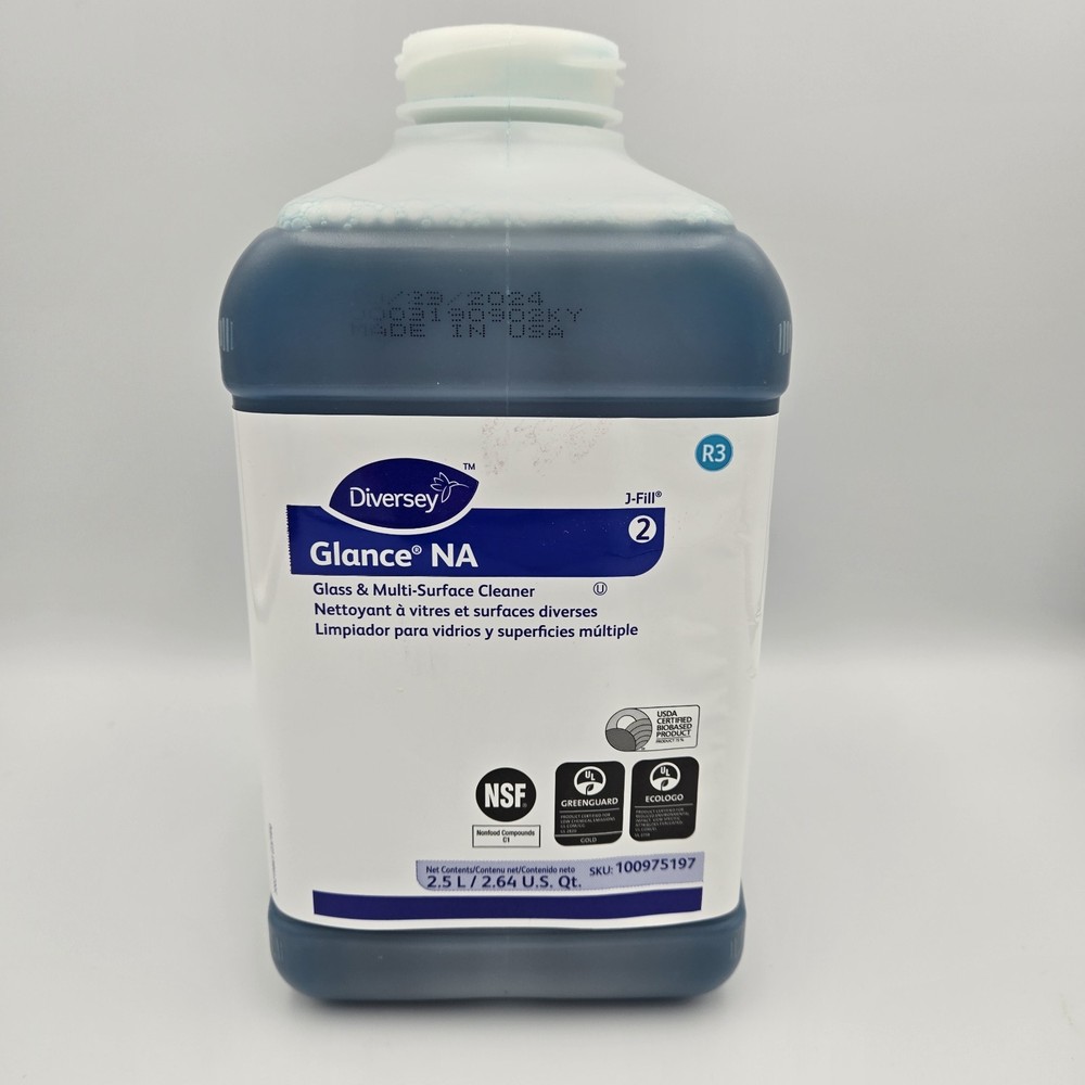 Diversey 100975197 GLANCE NA 2 Glass & Multi-Surface Cleaner J-Fill R3 2.5L