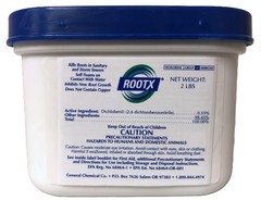ROOTX – 2LB. JAR with Funnel/APPLICATOR Foaming Root Control for Sewer White