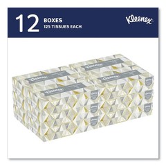Kleenex 03076 2-Ply Facial Tissue for Business – White (12 Boxes/Carton) New