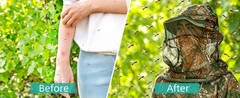 Mosquito Suits, Mesh Net Bug Hooded Jacket Pant for Men Women, Outdoor Full Body