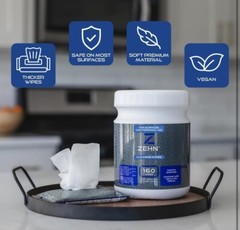 20 PACKS of 10 WIPES (200 Total) Antiseptic Sanitizing Wipes Contains Aloe Vera
