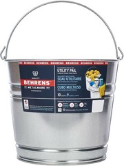 10 qt quart Heavy Duty Galvanized SteeL BUCKET rOund Pail BEHRENS 1210GS
