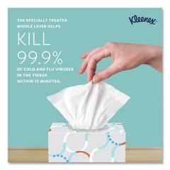 Universal 10281 3-Ply Pop-Up Box Boutique Anti-Viral Tissue – White (3/Pack) New