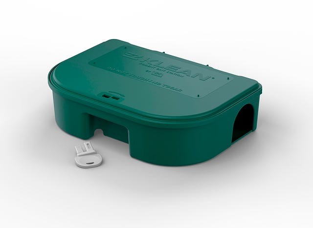 EZ KLEAN Rat Mouse Mice Control Bait Box Station Tamper Proof (6) Station 1 Key