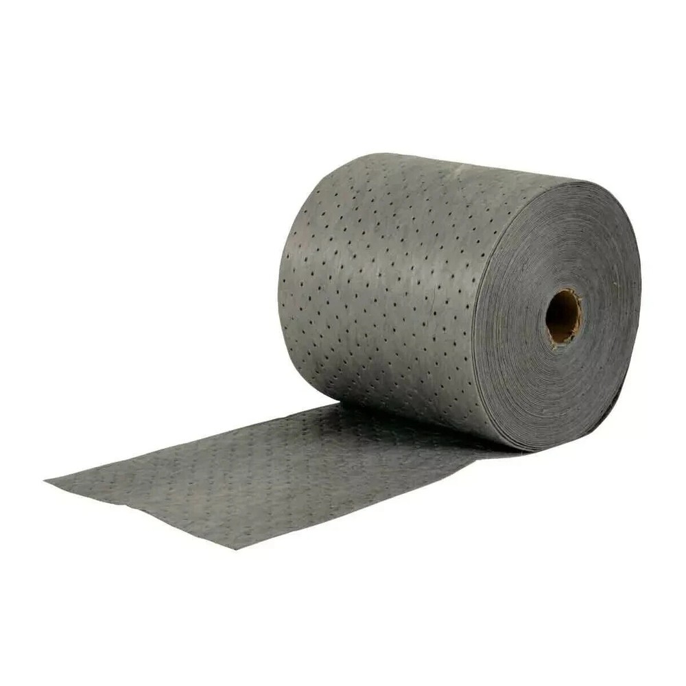 1 ROLL – Brady MRO15-DP Sorbents, 24 Gal (Us), 15 In X 150 Ft, Universal, Gray