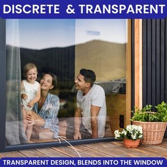 100 Window Fly Traps Sticky Non-Toxic Clear Paper Indoor for Transparent
