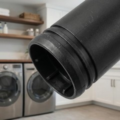 Vacuum Crevice Tool Kit – Rotating Nozzle for Small, Black