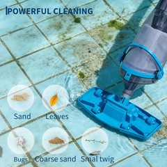 Wireless Pool & Sewage Pump Cleaner 20 GPM Suction W/LED Light & Square Chassis