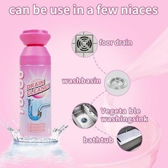 Foaming Drain Cleaner, Sink Cleaner and Deodorizer, Drain Clog Remover for Ki…