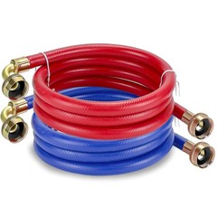 6 FT Washing Machine Hoses with 90 Degree Elbows 6FT-90 Degree, Blue