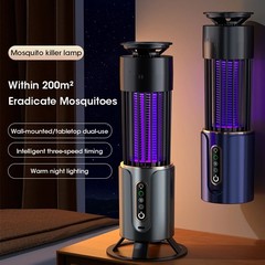 Electric Mosquito Killer Lamp LED UV Insect Catcher Fly Bug Zapper Mozzie Trap