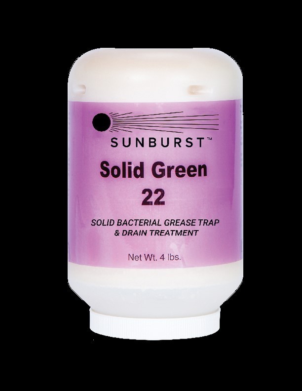 Sunburst Chemicals SG22 Solid Green 22 Bio-Active Grease Dissolver 4 lb