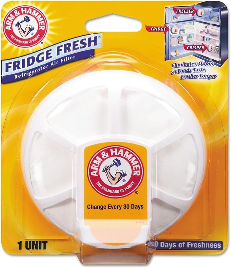 Arm & Hammer Fridge Fresh Baking Soda Refrigerator Air Filter, Unscented *NEW*