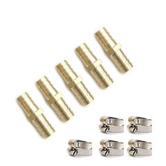 5 Pcs 1/2″ Garden Hose Connector Fittings 1/2 Inch, Brass