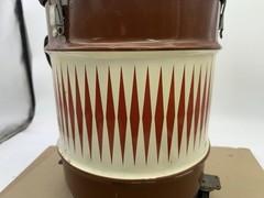 Vintage Original Shop-Vac Wet Dry Model 5 Gal USA Brown Metal Can Model 222 MCM