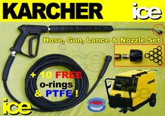 REPLACEMENT 10m HOSE TRIGGER GUN LANCE NOZZLE KARCHER HDS 60 70 580 650 750 755