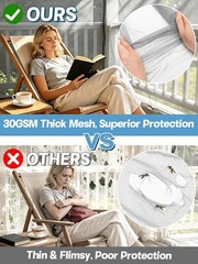 40x10ft Ultra fine Mosquito Net for Patio – Mesh Netting Screen for Outdoor
