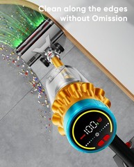 Aidtips Cordless Vacuum Cleaner 650W/55Kpa/70 Mins Vacuum Cleaners For Home