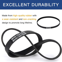 WH01X27538 Washer Drive Belt, Fit for GE, Hotpoint 21-7/16″ long, Black
