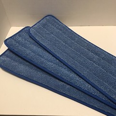 Rubbermaid Commercial Q410 18″ Eco Microfiber Wet Pad – Blue ~ NEW ~ Lot Of 3