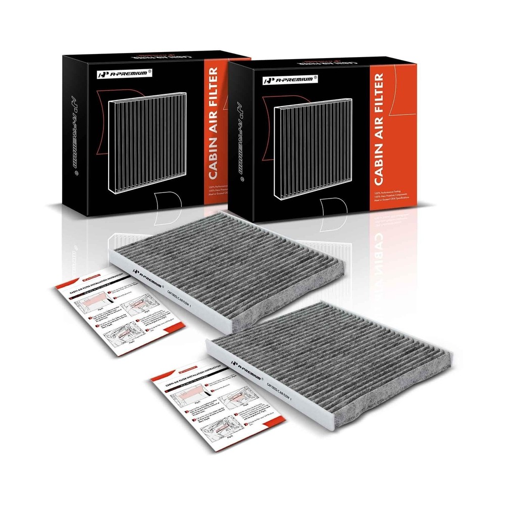 A-Premium 2-PC Cabin Air Filter with Activated Carbon Compatible wi… Fast Ship