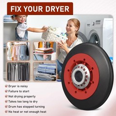 [Upgraded 5-Wheel] 4392067 Dryer Repair Kit & W10837240 Idler 27 inches