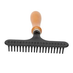 Premium Wooden Handle Pet Grooming Rake For Cats And Dogs Premium