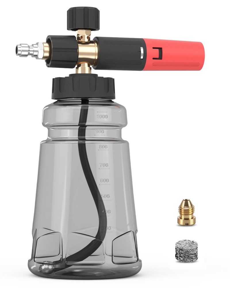 DANCINGBOAR Foam Cannon for Pressure Washer with 1/4″ Quick Connector, Gray