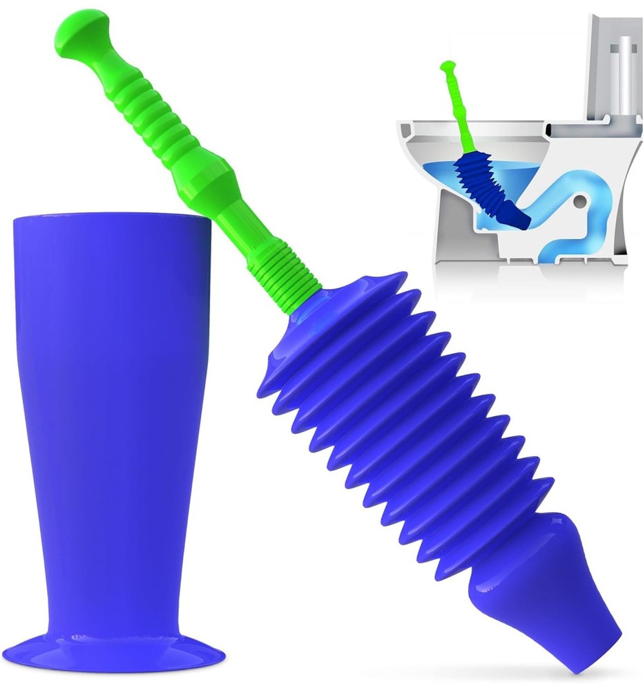Luigi’s Toilet Plunger – Unclogger Plungers for Bathroom – Heavy Duty Clog Re…