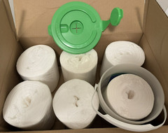 Tork Solution-Ready Handy Bucket w/6 Rolls of 8×12 Towels – 19 27 11 – NEW