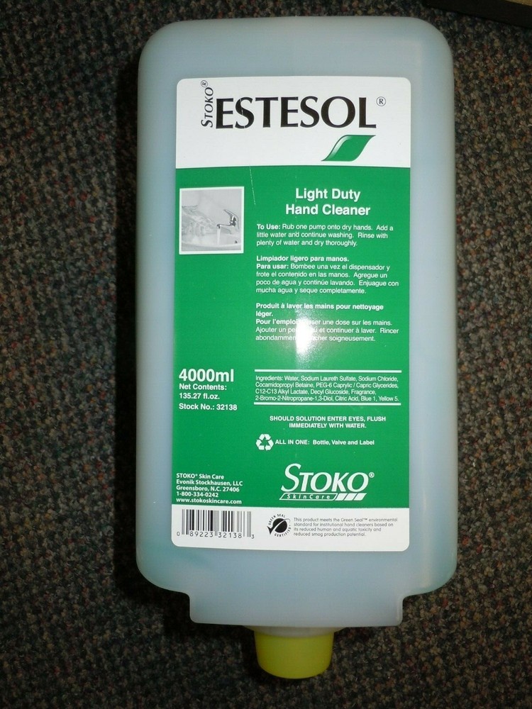 STOKO Estesol Light Duty Hand Cleaner – 4000 mL Refill 2 BOTTLE /CASE