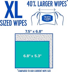 Extra Large Flushable Wipes | 40% Larger Wipes | 6.8″ x 7.5″ Unscented XL Adu…