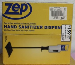 Zep TFHSU-1- 2500PL Touch-Free Motion Hand Dispenser 84.54-oz with Stand. 46M