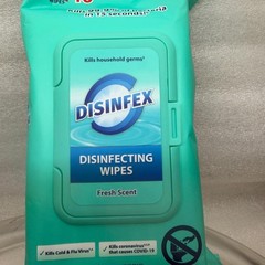 Disinfex Disinfecting Wipes Fresh Scent Cleaning 2-Pack Set EPA # 98194-1