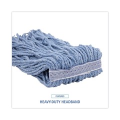 Boardwalk 2024B #24 Cotton/Synthetic Fiber Cut-End Standard Mop Head (12/Ct) New