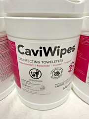 LOT OF 4 Metrex CaviWipes 13-1100 Disinfecting Wipes Towelettes 160ct Exp 2028