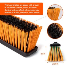 CLEANHOME 24″ Push Broom Heavy Duty In/Outdoor Commercial Broom Brush for Floor