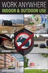 Rat Trap Six Pack – Indoor and Outdoor Traps for 6 Traps, Black